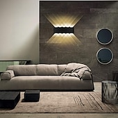 economico applique da esterno-led outdoor/indoor, lampada da parete moderna impermeabile lampada da parete a led illumina su e giù per il bagno portico scale hotel giardino esterno ac85-265v