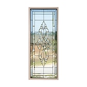 ieftine Autocolante Uși-2 buc. autocolante autoadezive creative imitație de sticlă pentru uși pentru sufragerie autocolante decorative de perete rezistente la apă 30,3&quot;*78,7&quot;(77x200cm)