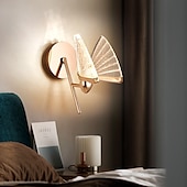 cheap Indoor Wall Lights-Lightinthebox LED Butterfly Wall Lights Nordic New Background Decorative Lamp Bedroom Bedside Table Creative Butterfly Wall Lamp Children&#039;s Room Hallway Wall Lamp