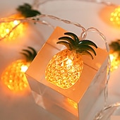 abordables Éclairage intérieur sur batterie et USB-Élégante lumière de réception de mariage lumières LED en forme d'ananas 6M 3M 1,5M fonctionnement par batterie ou USB décoration de jardin patio de vacances de mariage