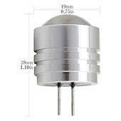 economico Luci LED bi-pin-lampadine a led g4 base bi-pin g4 lampadina alogena 1w 10w lampadine a led equivalenti per soffitto paesaggistico sotto il bancone illuminazione del disco dc12v 1 chip cob led confezione da 4