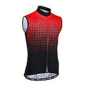 billiga Tröjor för män-Herr Cykeltröja Ärmlös Cykel Tröja med 3 bakfickor Bergscykling Vägcykling Andningsfunktion Mjuk Reflexremsa Bakficka Gul Röd Blå Lutning Polyester sporter Kläder