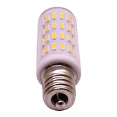 baratos Lâmpadas LED Redondas-1pcs e14 lâmpadas led lâmpada incandescente de 30w equivalente a 3w lâmpada de base europeia dimmable ac / dc12-24v mini lâmpada de milho 4014 63smd 360 ângulo de feixe substituir lâmpadas halógenas