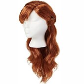 cheap Movie Character Wigs-Princess Red Wigs For Women Cosplay Wig Curly Bob Wig Dark Brown Light Blonde Orange Red Blonde Synthetic Hair Women&#039;s Red / Daily （No Accessories Only Wigs) Halloween Wigs