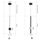 billige Øylys-1-lys 60 cm led pendel lys nordisk nattbord lys moderne enkel stue bakgrunn vegg bar lang linje lysekrone soverom enkelt hode verktøy små pendel lys
