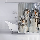 halpa Christmas Bath-jouluinen suihkuverho vedenpitävä kangas kylpyhuoneen sisustus ja moderni ja klassinen teema ja joulu