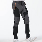 cheap Trousers &amp; Shorts-Men&#039;s Cargo Pants Hiking Pants Work Pants Trousers Safari Outdoor Pants Water Resistant Windproof Quick Dry Stretch 3 Zipper Pocket Elastic Waist Bottoms Black Khaki Army Green Climbing