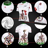 economico Maglie da donna-Per donna Maglia da ciclismo Manica corta Autunno Bicicletta Maglietta / Maglia Superiore con 3 tasche posteriori Ciclismo da montagna Cicismo su strada Traspirante Asciugatura rapida Design