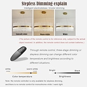 cheap Unique Chandeliers-LED Pendant Light 50 / 60 / 80cm Light Luxury European K9 High end Crystal Chandelier Dimming Ceiling Lamp Suitable for Bedroom Dining Room Study AC110V AC220V