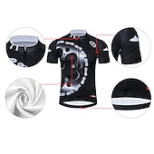 economico Maglie da uomo-Per uomo Maglia da Ciclismo Grafico Geometrico A Motivi Manica Corta Bicicletta Maglia con 3 tasche posteriori Mountain Bike MTB Ciclismo su strada Asciugatura Rapida Morbido Tasca Posteriore
