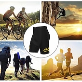 cheap Men&#039;s Shorts, Tights &amp; Pants-Men&#039;s Cycling Road Shorts Bike Shorts Cycling Padded Shorts Bike Shorts Padded Shorts / Chamois Mountain Bike MTB Road Bike Cycling Sports Graphic 3D Pad Cycling Breathable Quick Dry Black Yellow