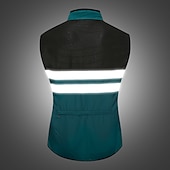 cheap Men&#039;s Jackets &amp; Gilets-WOSAWE Men&#039;s Cycling Jersey Cycling Vest Sleeveless Mountain Bike MTB Road Bike Cycling Green Black Dark Blue Bike Vest / Gilet Jersey Windproof Breathable Lightweight Reflective Strips Back Pocket