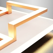 זול אורות תקרה ניתנים לעמעום-תאורת led תקרת 45 ס&quot;מ ניתן לעמעום עיצוב מרובע אורות אחיזה אקריליק בסגנון אמנותי סגנון רשמי בסגנון מודרני סגנון שחור אמנותי בסגנון נורדי 220-240v