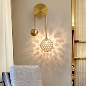 cheap Indoor Wall Lights-Lightinthebox LED Wall Lights Light Luxury Crystal Wall Lamp Postmodern Simple Living Room American Nordic Bedroom Bedside Stairs Background Wall Corridor Crystal Lighting G9 Light Source AC100-240V