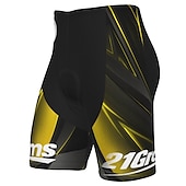 billiga Shorts, tights och byxor för män-Herr Cykelvägshorts Cykelshorts Cykel Shorts Byxor Bergscykling Vägcykling sporter 3D Tablett Cykel Andningsfunktion Snabb tork Svart Gul Polyester Elastan Kläder Cykelkläder