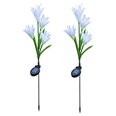 voordelige Landschapsverlichting-4-kops zonne-led leliebloemlampen, zonne-tuinverlichting voor buiten, RGB-kleur, waterdicht, 600 mAh, tuin, gazon, bruiloftsdecoratie 1/2 stuks