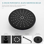 cheap Rough-in Valve Shower System-Shower Faucet,Shower Faucet Set Rainfall Shower Contemporary Painted Finishes Mount Inside Ceramic Valve Bath Shower Mixer Taps