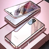 Χαμηλού Κόστους Samsung Θήκη-τηλέφωνο tok Για Samsung Galaxy S24 S23 S22 S21 S20 Plus Ultra Note 20 Ultra S25 Ultra Πλήρης Θήκη Θήκη μαγνητικής προσρόφησης Προστατευτικό για όλο το σώμα Διπλής όψης Προστατευτικό φακού κάμερας