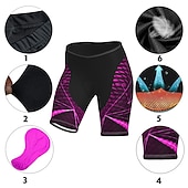 abordables Pantalones, shorts y faldas de mujer-Mujer Graphic Estampado Pantalones cortos de ciclismo de carretera Pantalones cortos bicicleta Culotte Ciclismo Bicicleta Bermudas Pantalones Cortos Acolchados MTB Bicicleta Montaña Ciclismo Carretera