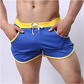 cheap Mens Active Shorts-Men&#039;s Athletic Shorts Running Shorts Gym Shorts Drawstring Elastic Waist Color Block Breathable Quick Dry Outdoor Fitness Gym Sports Casual / Sporty Black White Micro-elastic