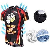 halpa Miesten pelipaidat-Miesten Pyöräily jersey Kuviollinen Uutuudet Hauska Lyhythihainen Pyörä Villapusero Topit 3 takataskulla Maastopyöräily Maantiepyöräily UV-vastustuskykyinen Nopea kuivuminen Takatasku Kosteuden