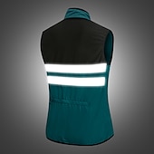 cheap Men&#039;s Jackets &amp; Gilets-WOSAWE Men&#039;s Cycling Jersey Cycling Vest Sleeveless Mountain Bike MTB Road Bike Cycling Green Black Dark Blue Bike Vest / Gilet Jersey Windproof Breathable Lightweight Reflective Strips Back Pocket