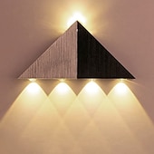 abordables Appliques murales d&#039;intérieur-Lightinthebox Applique murale LED moderne 5 W Triangle LED Applique murale luminaire couloir intérieur haut bas applique murale pour théâtre studio restaurant hôtel multicolore