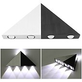 abordables Appliques murales d&#039;intérieur-Lightinthebox Applique murale LED moderne 5 W Triangle LED Applique murale luminaire couloir intérieur haut bas applique murale pour théâtre studio restaurant hôtel multicolore