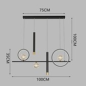 billige Lysekroner-LED-pendellampe 100 cm lysekrone med enkel design aluminiumsmalte overflater ledet moderne 220-240v