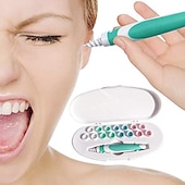 abordables Soins des oreilles et des yeux-outil d&#039;élimination de la cire d&#039;oreille dissolvant de cire d&#039;oreille nettoyant pour les oreilles en silicone sans danger spirale douce oreillette réutilisable intelligente kit de nettoyage attrapeur