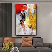 cheap Abstract Paintings-Oil Painting Handmade Hand Painted Wall Art Modern Abstract Home Decoration Decor Stretched Frame Ready to Hang