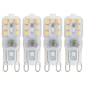 cheap LED Bi-pin Lights-G9 LED Bulb AMAZING POWER 220V JC G9 Bi Pin Bulb G9 20W Halogen Bulb Replacement 3000K 6000K 4-Pack