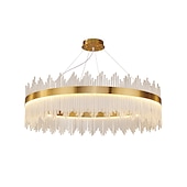 cheap Unique Chandeliers-LED Pendant Light 50 / 60 / 80cm Light Luxury European K9 High end Crystal Chandelier Dimming Ceiling Lamp Suitable for Bedroom Dining Room Study AC110V AC220V