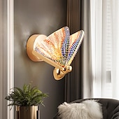cheap Indoor Wall Lights-Lightinthebox LED Butterfly Wall Lights Nordic New Background Decorative Lamp Bedroom Bedside Table Creative Butterfly Wall Lamp Children&#039;s Room Hallway Wall Lamp