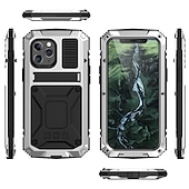 abordables Carcasas iPhone-teléfono Funda Para iPhone 16 Pro Max Plus iPhone 15 Pro Max iPhone 14 13 12 11 Pro Max Plus Mini Impermeable Funda de Cuerpo Entero Armadura Protección de grado militar con película de vidrio de
