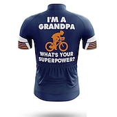 cheap Men's Jerseys-Men's Cycling Jersey Graphic Letter &amp; Number Funny Short Sleeve Bike Jersey Top with 3 Rear Pockets Mountain Bike MTB Road Bike Cycling Quick Dry Reflective Strips Back Pocket Moisture Wicking Sports