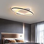 baratos Montagem Embutida &amp; Montagem Semi Embutida-luz de teto led 45 55 cm cluster design flush mount com acabamento em metal pintado com led moderno 220-240v