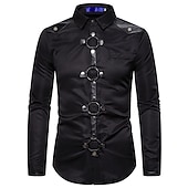 Punk & Gothic Street Style Blouse / Shirt Knight Ritter Fancy Dress Men's Masquerade Party / Evening Adults Blouse4
