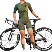 abordables Ropa Triatlón Mujer-Mujer Traje de triatlón Manga Corta MTB Bicicleta Montaña Ciclismo Carretera Negro Rojo Negro Áspero Graphic Bicicleta Transpirable Secado rápido Licra Deportes Graphic Ropa