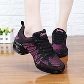 baratos Ténis de Dança-tênis de dança de malha respirável feminino – perfeito para dança fitness, dança moderna, dança jazz e mais sapatos femininos