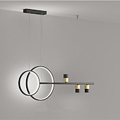 baratos Candeeiros de Lustre-levou luz pendente 100 cm design único lustre de metal estilo artístico estilo moderno acabamento pintado com estilo LED 220-240v moderno