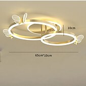 Χαμηλού Κόστους Φώτα Οροφής με Dimmer-led φωτιστικό οροφής 45 cm με ρυθμιζόμενο κύκλο σχεδίασης χωνευτά φώτα στερέωσης ακρυλικό καλλιτεχνικό στυλ μοντέρνο στυλ χρυσό σκανδιναβικό στυλ πεταλούδα 220-240v