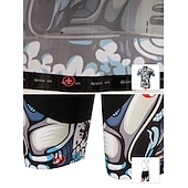 tanie Męskie zestawy odzieżowe-Męskie Koszulka i szorty z szelkami na rower Zestaw koszulek rowerowych Krótki rękaw Kolarstwo górskie Kolarstwie szosowym Lato Wiosna Zima Czarny Niebieski Miętowy Wzory Śmieszne Rower Wkładka 3D