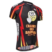 halpa Miesten pelipaidat-Miesten Pyöräily jersey Kuviollinen Uutuudet Hauska Lyhythihainen Pyörä Villapusero Topit 3 takataskulla Maastopyöräily Maantiepyöräily UV-vastustuskykyinen Nopea kuivuminen Takatasku Kosteuden