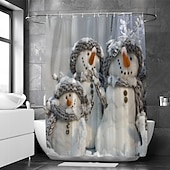 halpa Christmas Bath-jouluinen suihkuverho vedenpitävä kangas kylpyhuoneen sisustus ja moderni ja klassinen teema ja joulu