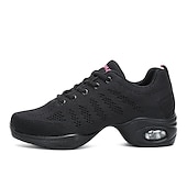 baratos Ténis de Dança-tênis de dança de malha respirável feminino – perfeito para dança fitness, dança moderna, dança jazz e mais sapatos femininos