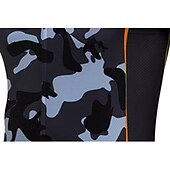 cheap Men&#039;s Clothing Sets-Men&#039;s Cycling Jersey with Bib Shorts Short Sleeve Mountain Bike MTB Road Bike Cycling Black White Red Patchwork Camo / Camouflage Bike Clothing Suit UV Resistant 3D Pad Breathable Quick Dry Back
