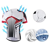 Χαμηλού Κόστους Ανδρικές φανέλες-Ανδρικά Φανέλα ποδηλασίας Γραφική Πουά Αστείος Κοντομάνικο Ποδήλατο Αθλητική μπλούζα Μπολύζες με 3 πίσω τσέπες Ποδηλασία Βουνού Ποδηλασία Δρόμου Γρήγορο Στέγνωμα Moale