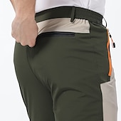cheap Trousers &amp; Shorts-Men&#039;s Cargo Pants Hiking Pants Work Pants Trousers Safari Outdoor Pants Water Resistant Windproof Quick Dry Stretch 3 Zipper Pocket Elastic Waist Bottoms Black Khaki Army Green Climbing