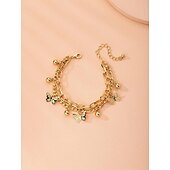 cheap Bracelets &amp; Bangles-Women&#039;s Chain Bracelet Vintage Bracelet Layered Butterfly Fashion Personalized Elegant Holiday Alloy Bracelet Jewelry Gold For Holiday Date Birthday Beach Festival